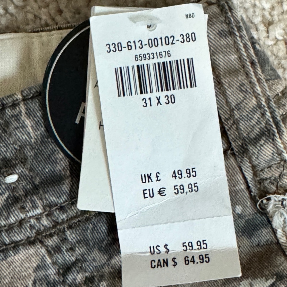 NBD Brown and Gray Cargo Pants Relaxed Fit - Picture 3 of 4